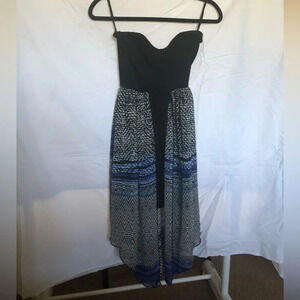 Discovery Clothing Stretchy Strapless Dress Homecoming Tribal Print